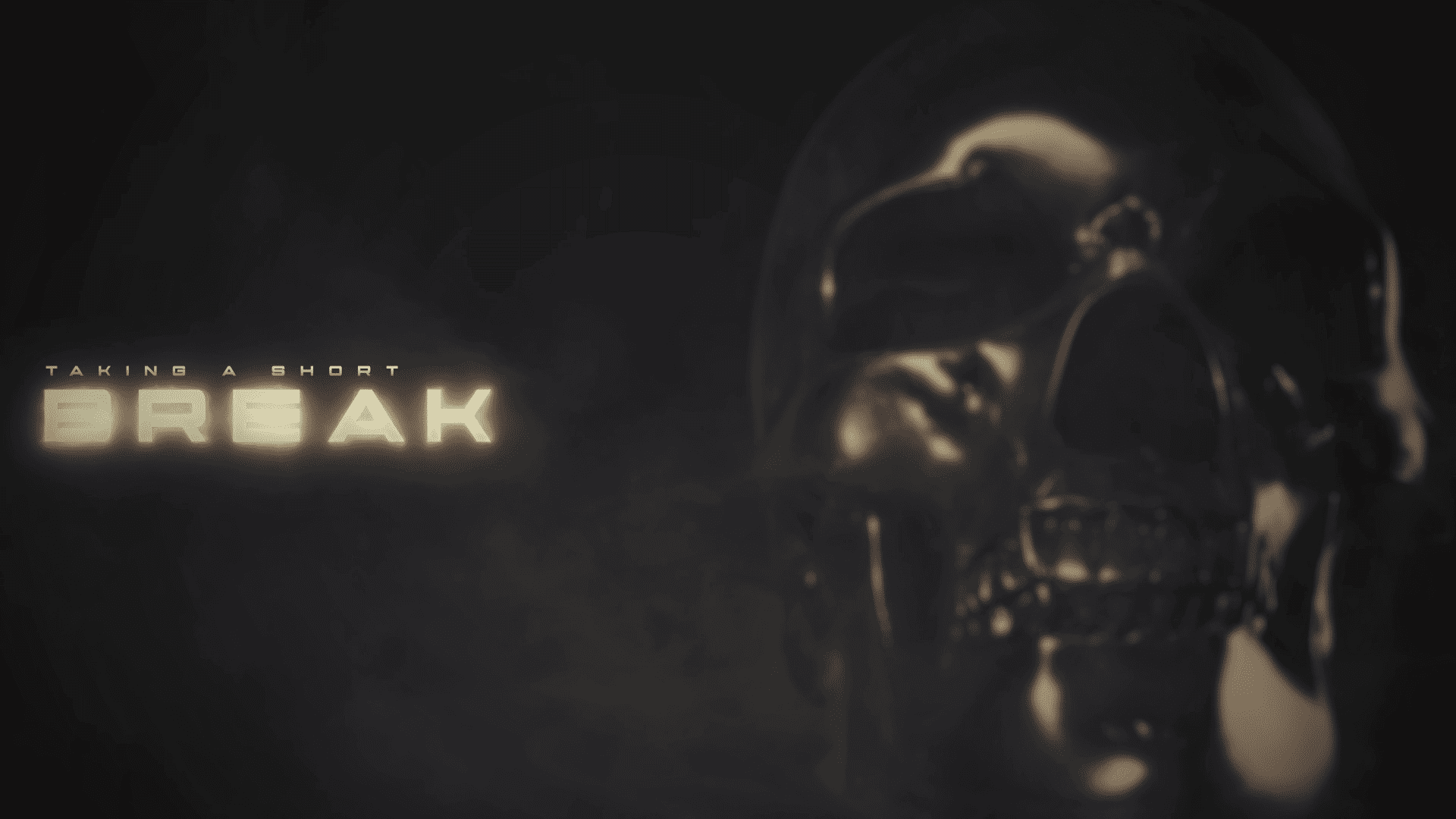 Dark Skull Stream Overlay – Minimalist, Modern, Powerful Look for Creators