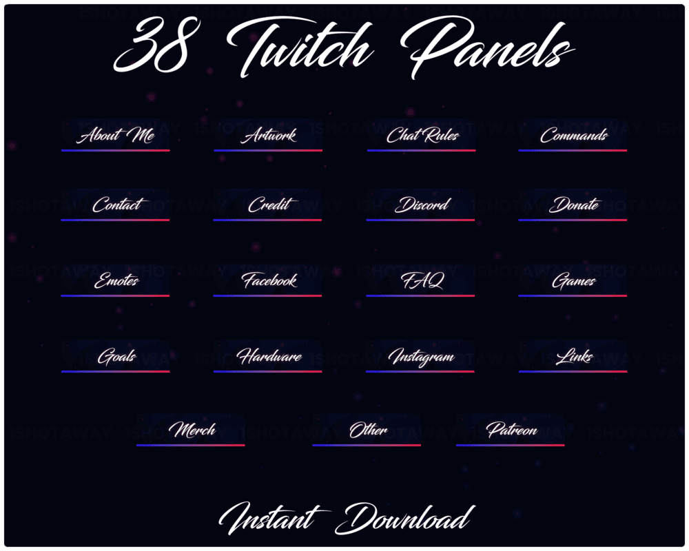 Best Twitch Neon Panels – Animated Stream Panels for Streamlabs & Kick