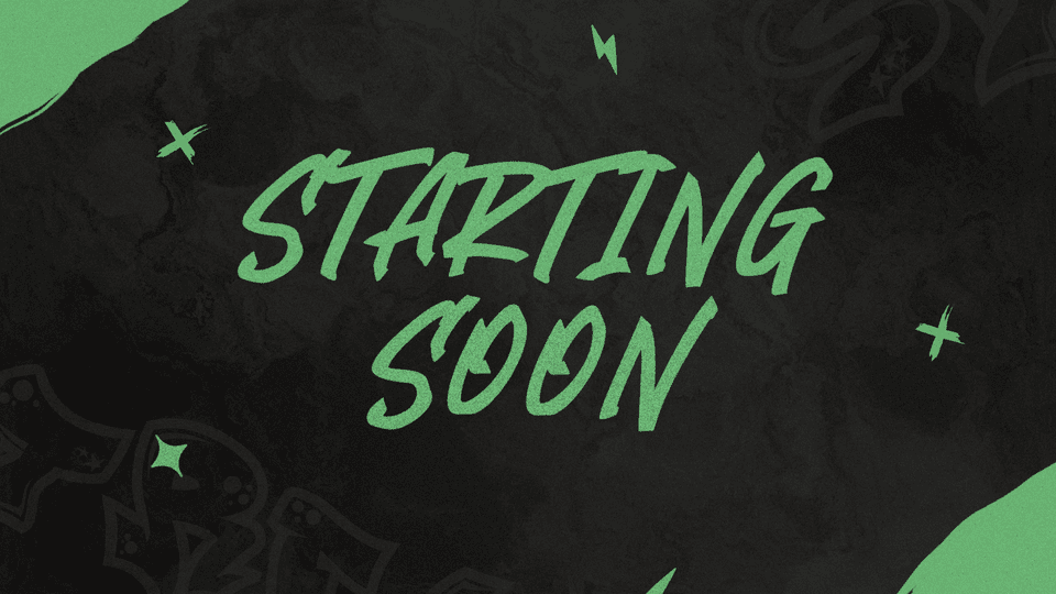 Green Black Stream Overlay for Streamers – Dynamic, Stylish, Eye-Catching Setup for Creators