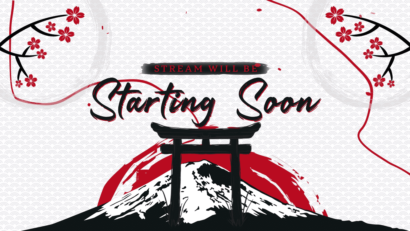 Japan Bushido Stream Overlay – Elegant, Samurai, Immersive Design for Twitch, OBS & YouTube