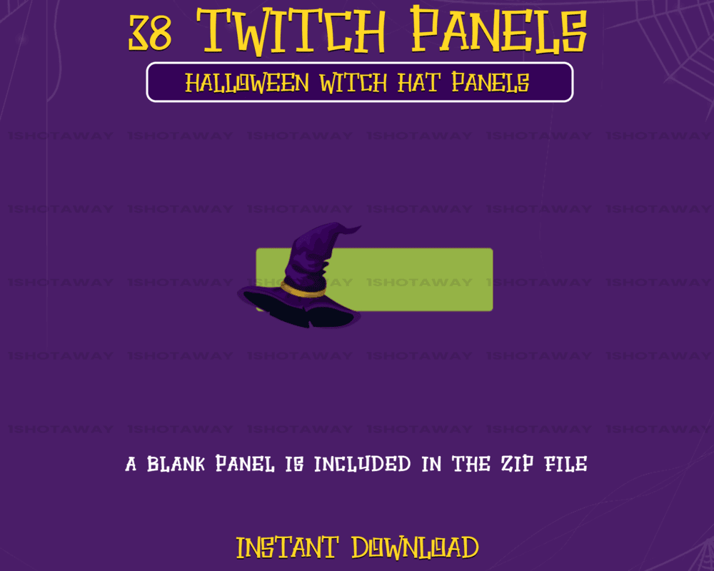 Halloween Witch Hat Stream Panels – Best Twitch & Anime Stream Panels