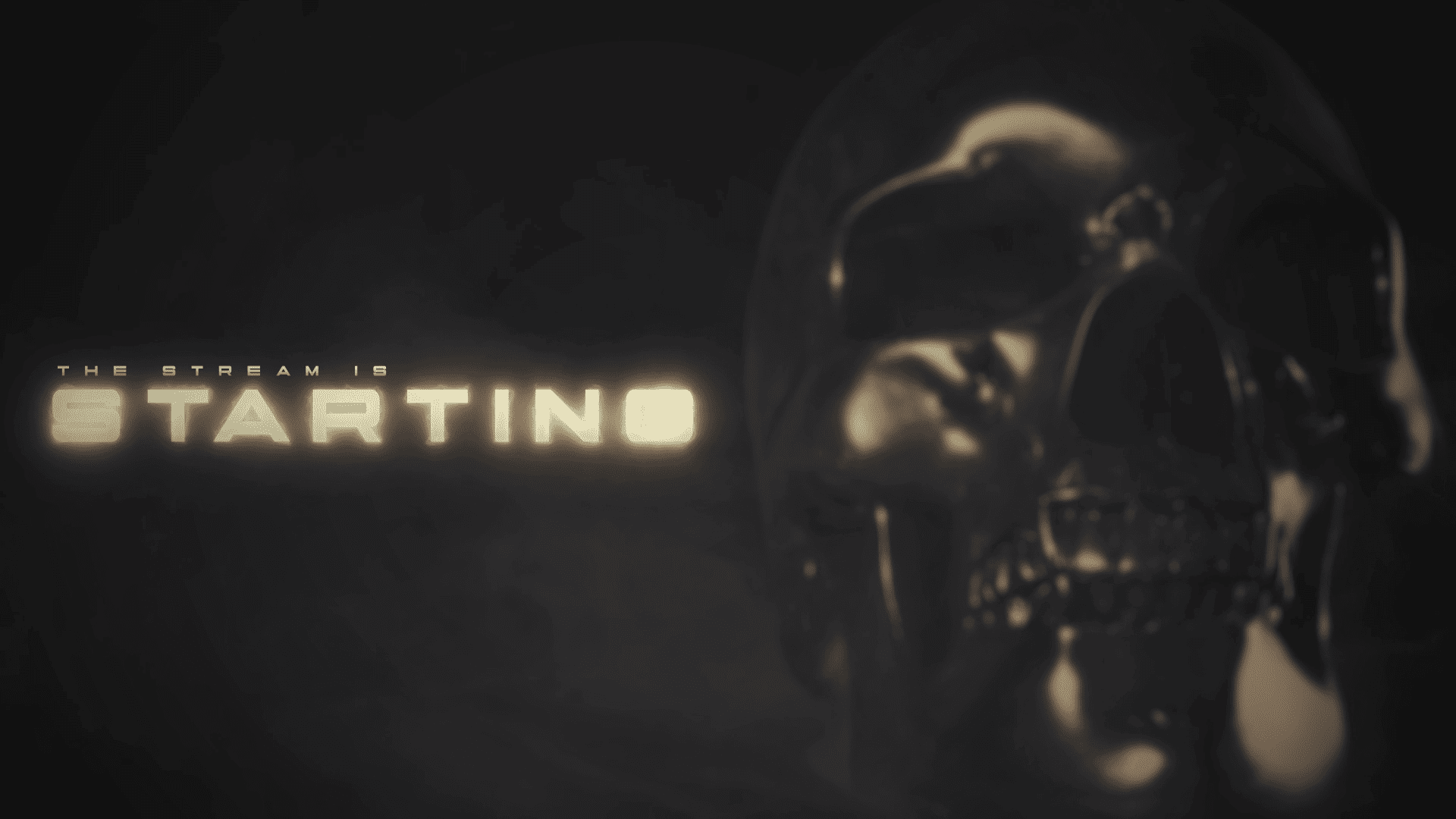Dark Skull Stream Overlay – Minimalist, Modern, Powerful Look for Creators