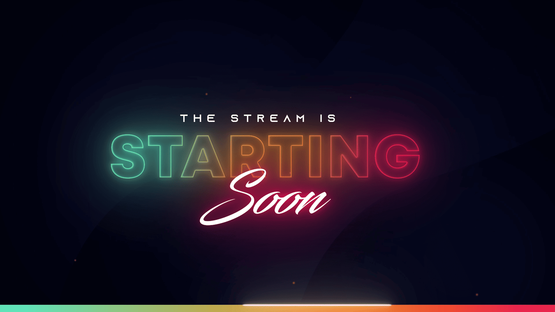 Neon Color Effect Stream Overlay – Vibrant, Animated, Futuristic Design for Twitch & YouTube