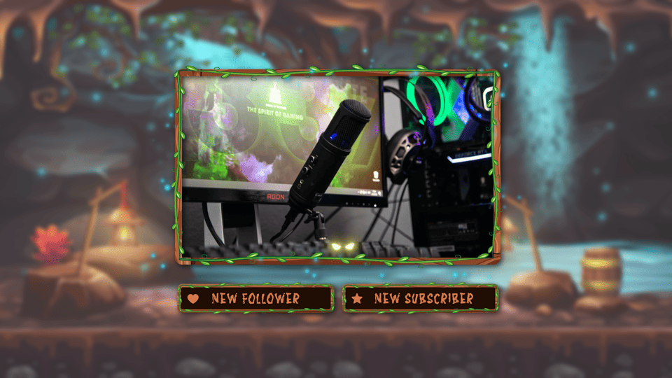 Magical Forest Stream Overlay – Enchanted, Lush, Dreamy Design for Twitch, OBS & YouTube