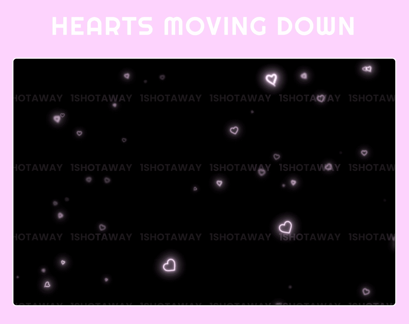 Animated Pink Heart Particle Stream Overlay – Twitch Stream Overlay for OBS & Streamlabs