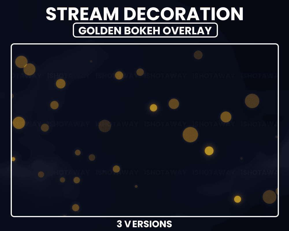 Animated Golden Bokeh Stream Overlay – Twitch, OBS, Streamlabs