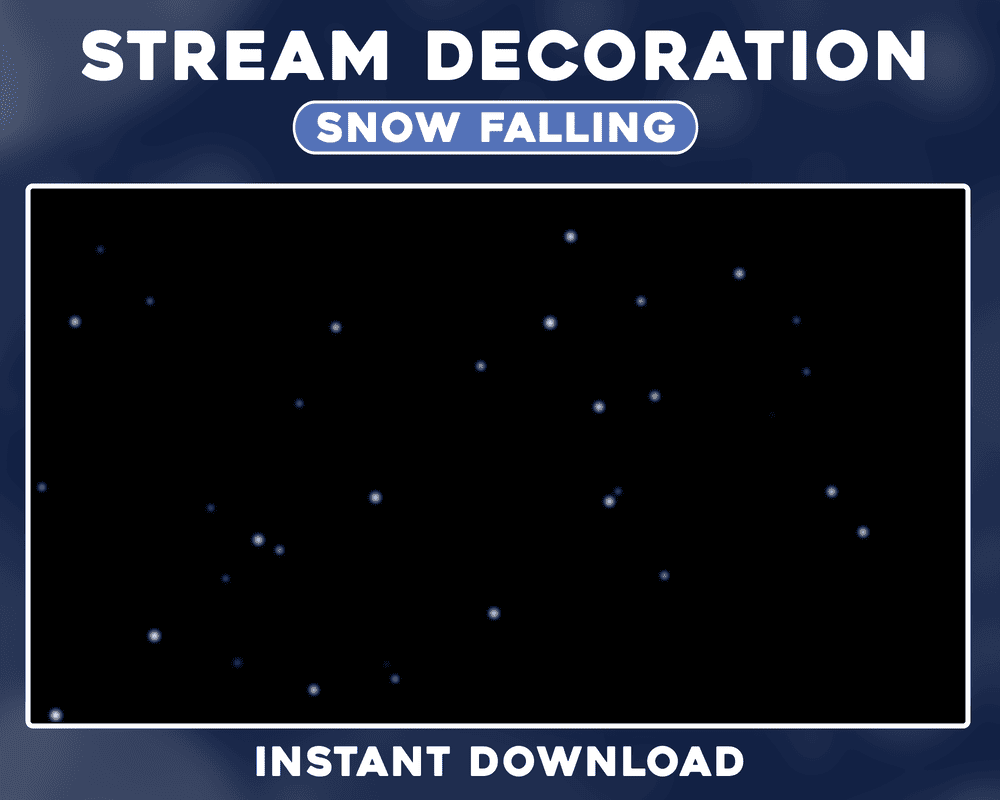Snowfall Animated Stream Overlay – Perfect for Twitch & OBS