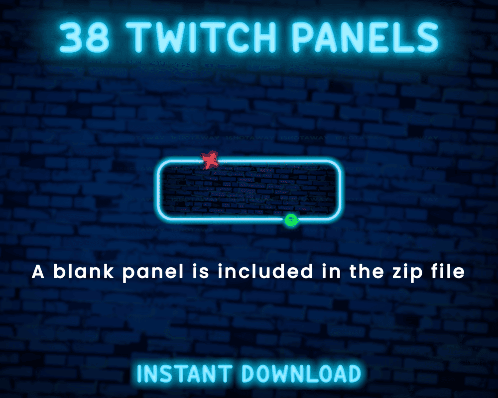 Gaming Neon Stream Panels – Best Twitch & Animated Streamlabs Panels