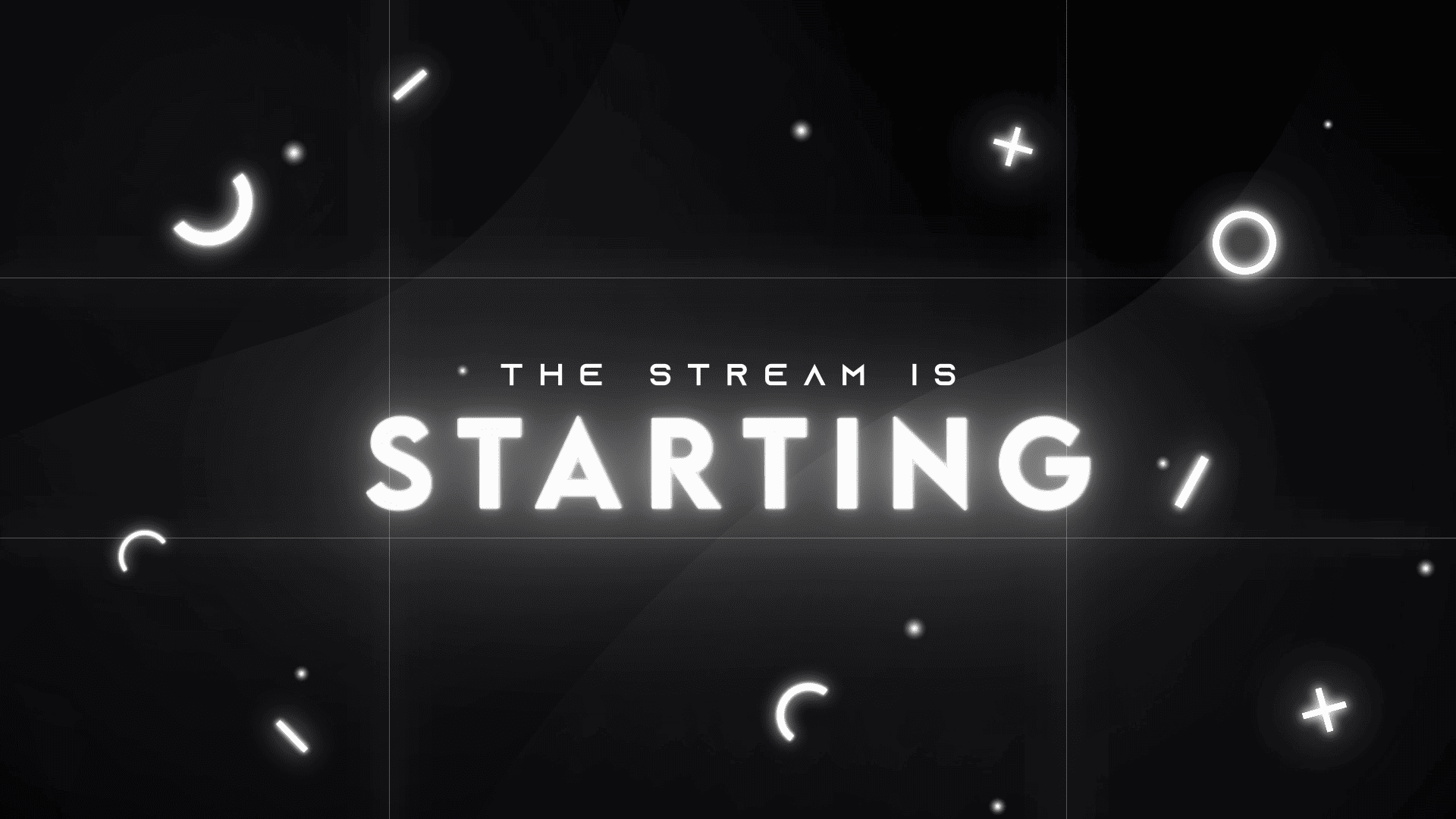 Black White Stream Overlay for Twitch & YouTube