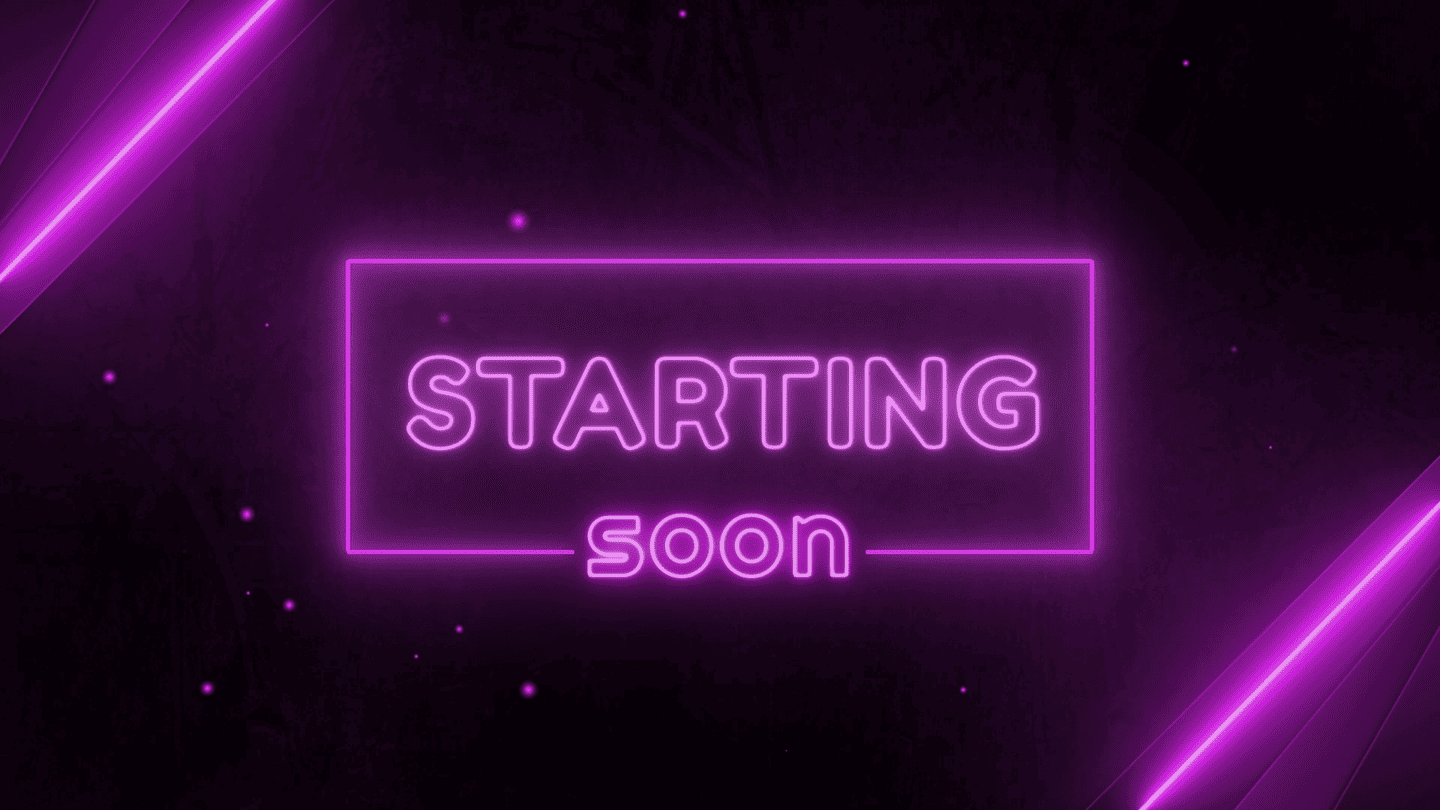 Neon Pink Animated Overlay – Bold, Lively, Futuristic Template for Streamers