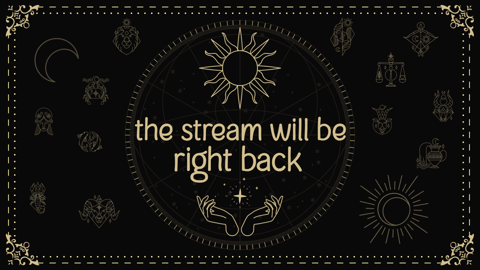 Astrology Stream Overlay for a Cosmic Streaming Vibe