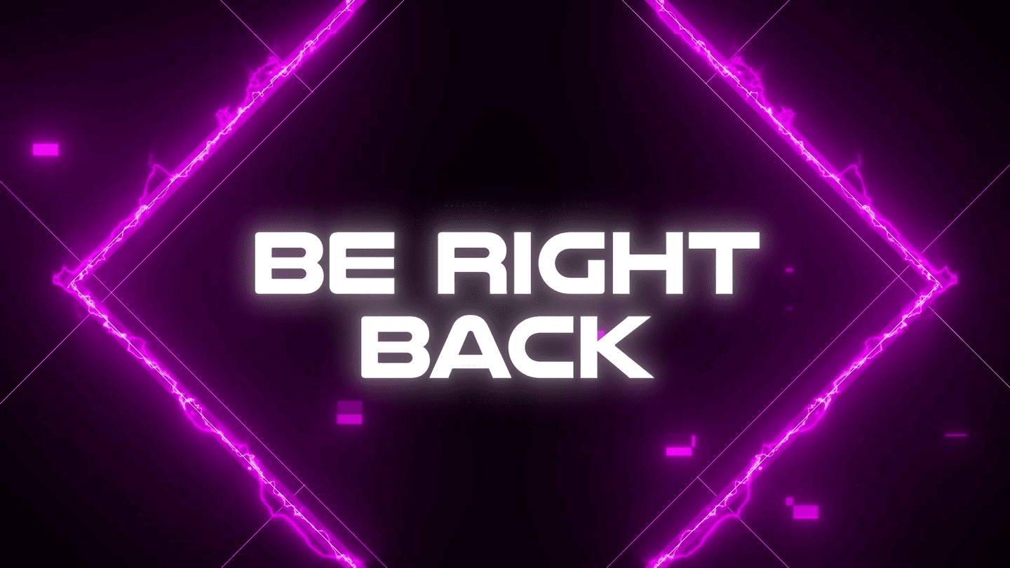 Pink Neon Glitch Stream Overlay – Eye-Catching & Dynamic Twitch Overlay