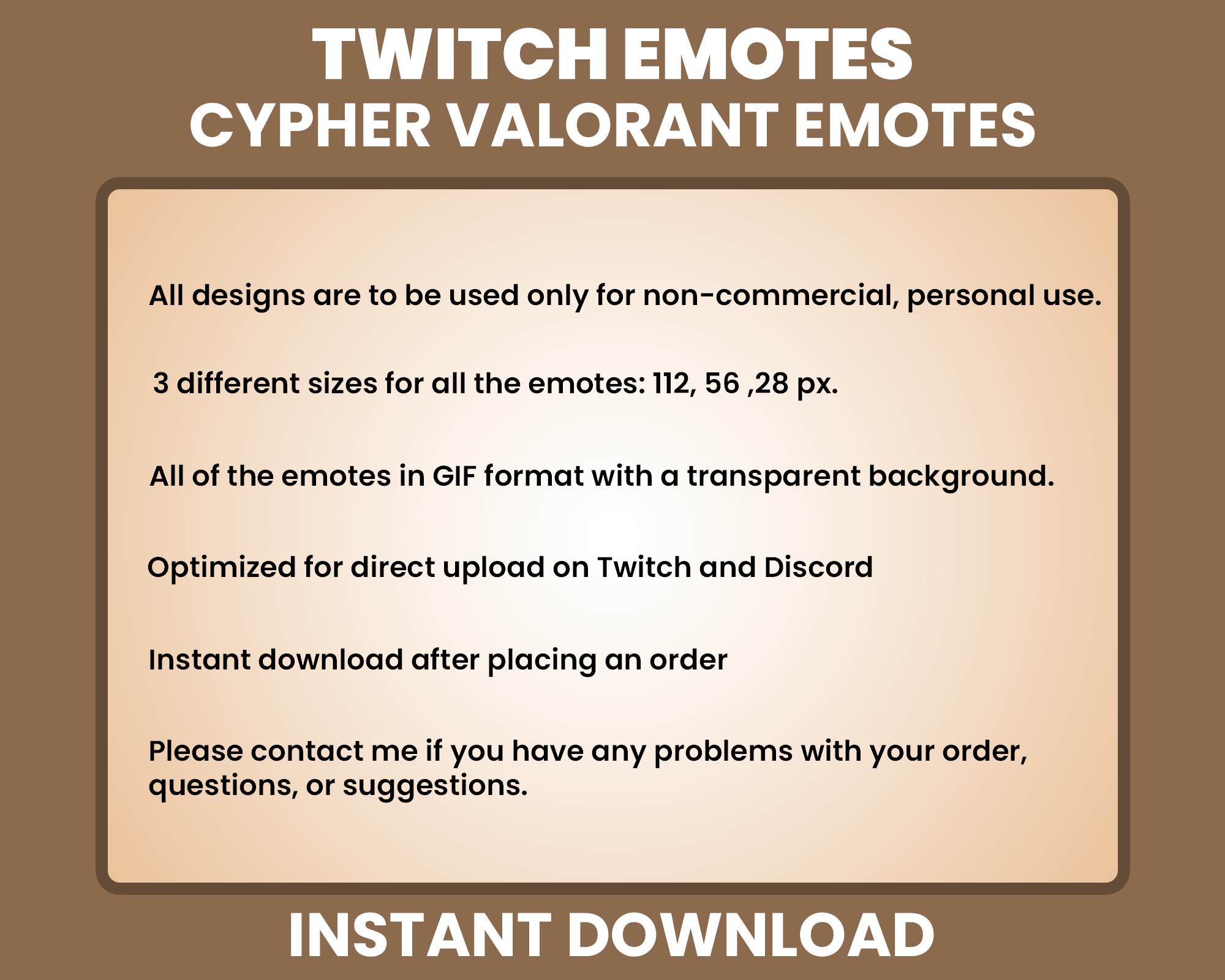 Cypher Valorant Chibi Emotes – Cute Animated Twitch Stream Emotes for Gamers