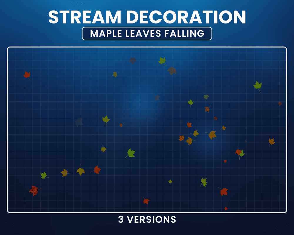 Animated Maple Leaves Stream Overlay – Streamlabs & Twitch Design