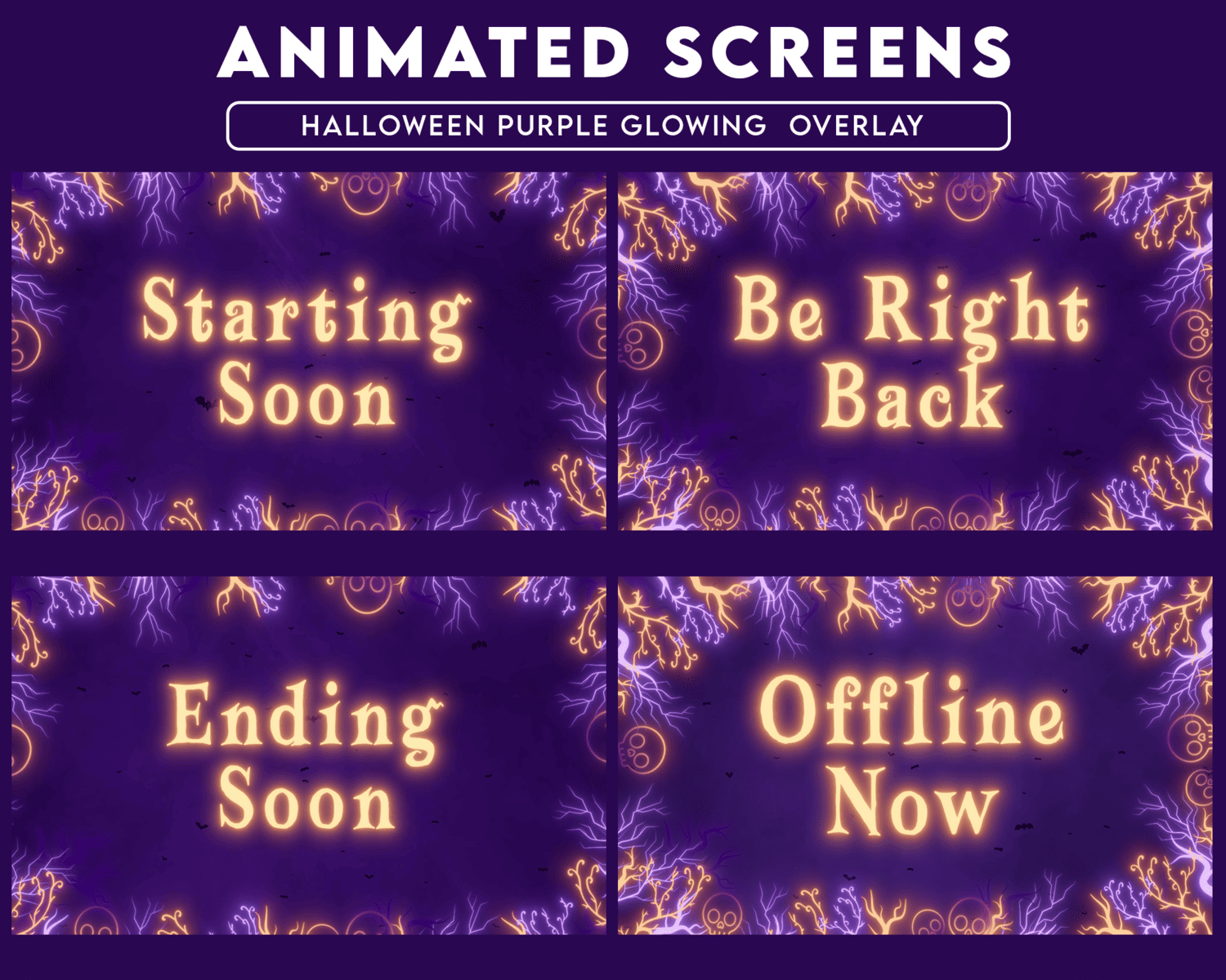 Halloween Purple Stream Overlay – Mystical, Dramatic, High-Impact Look