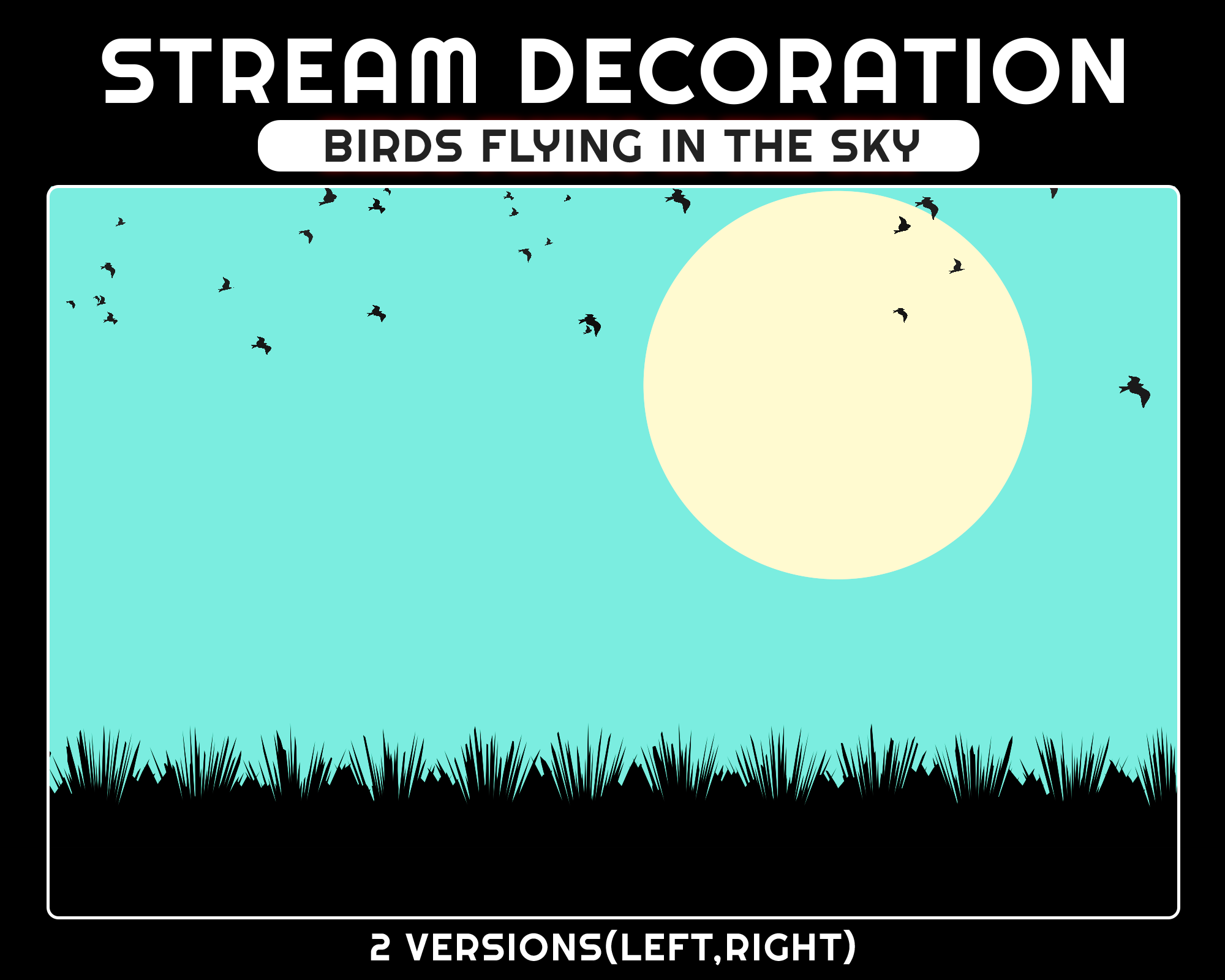 Animated Birds Flying Overlay – Stream Decoration for Twitch & OBS