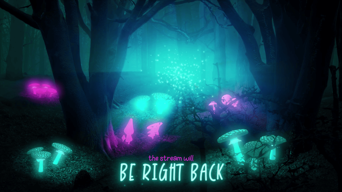 Magical Night Forest Overlay – Enchanted, Dreamy Stream Design for Twitch & YouTube