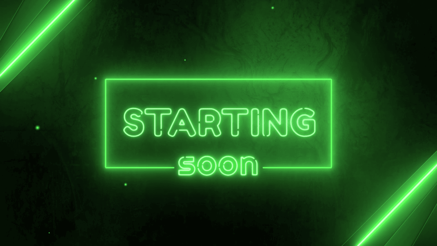 Neon Green Effect Stream Overlay – Bold, Electric, Dynamic Design for Twitch & YouTube