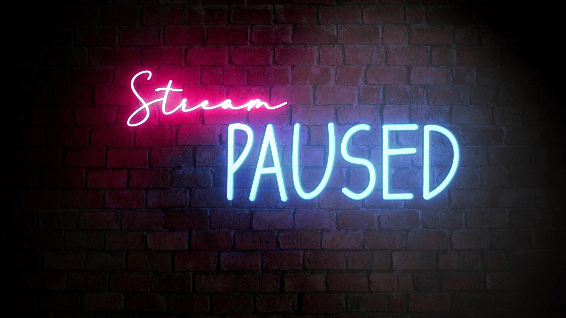 Brick Neon Stream Overlay for Twitch & YouTube