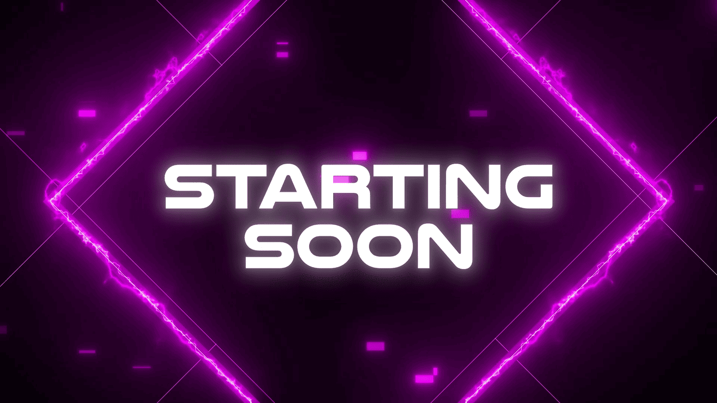 Pink Neon Glitch Stream Overlay – Eye-Catching & Dynamic Twitch Overlay
