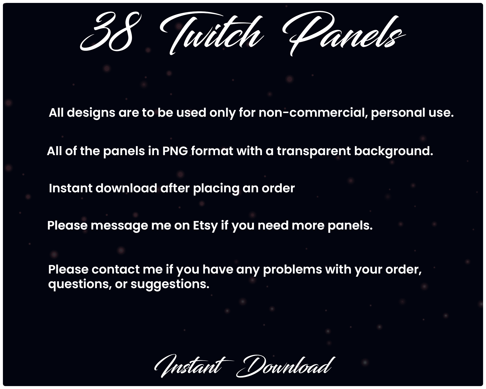 Neon Colorful Stream Panels | Twitch Panels for Streamers