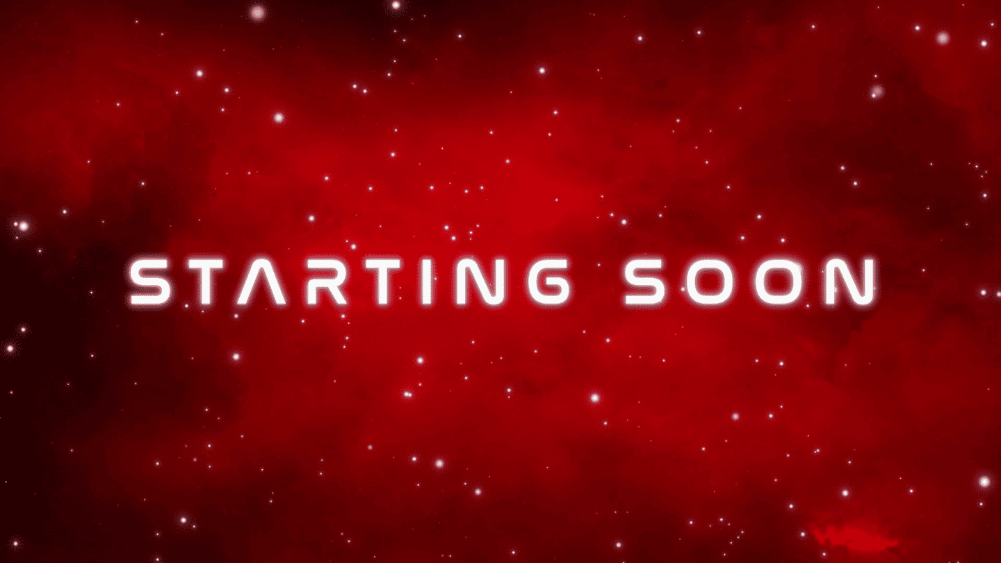 Cosmic Red and Black Stream Overlay – High-Impact Space Theme for Streamers