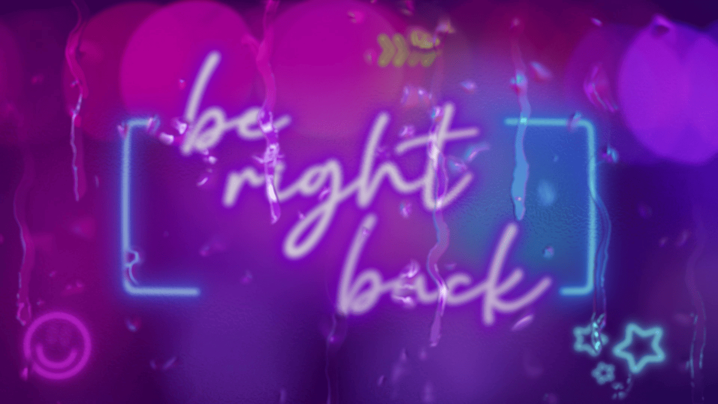 Neon Rain Stream Overlay – Vibrant, Animated Streaming Template for Twitch & YouTube