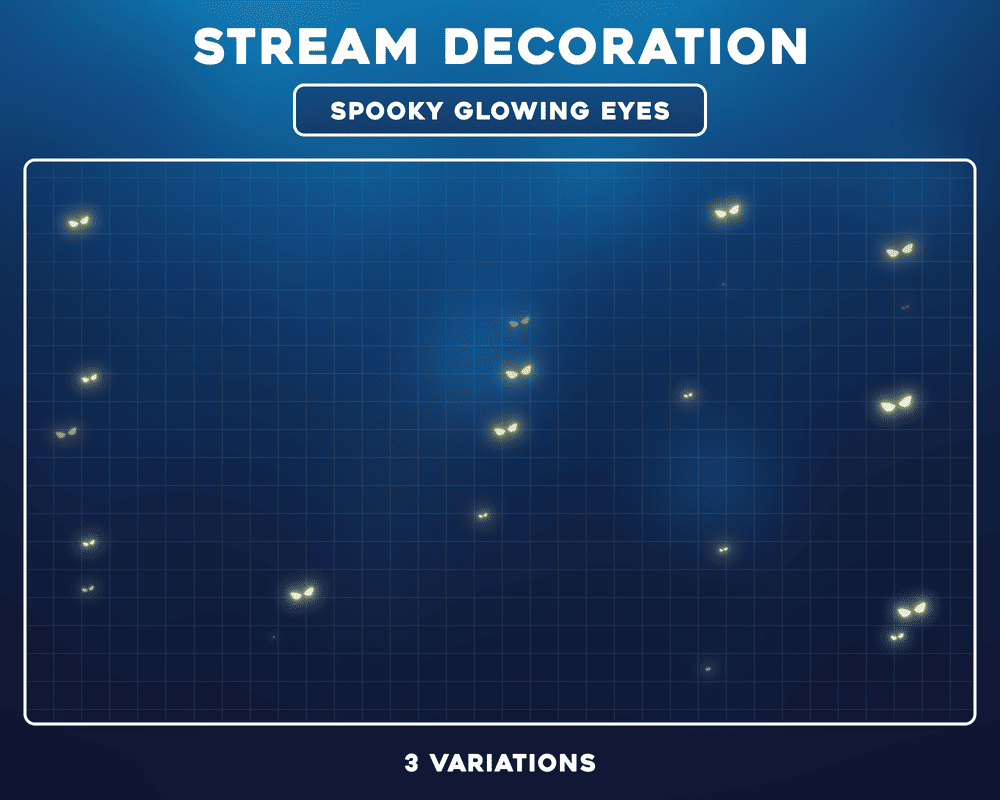 Spooky Eyes Stream Overlay – Animated Twitch & OBS Stream Overlays