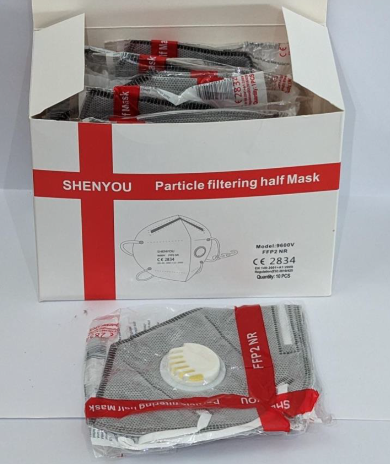 Staubmaske FFP2 m Ventil, 10er Karton