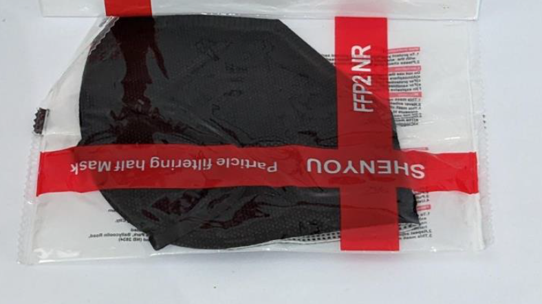 Staubmaske FFP2, schwarz, ohne Ventil, 10er Pack