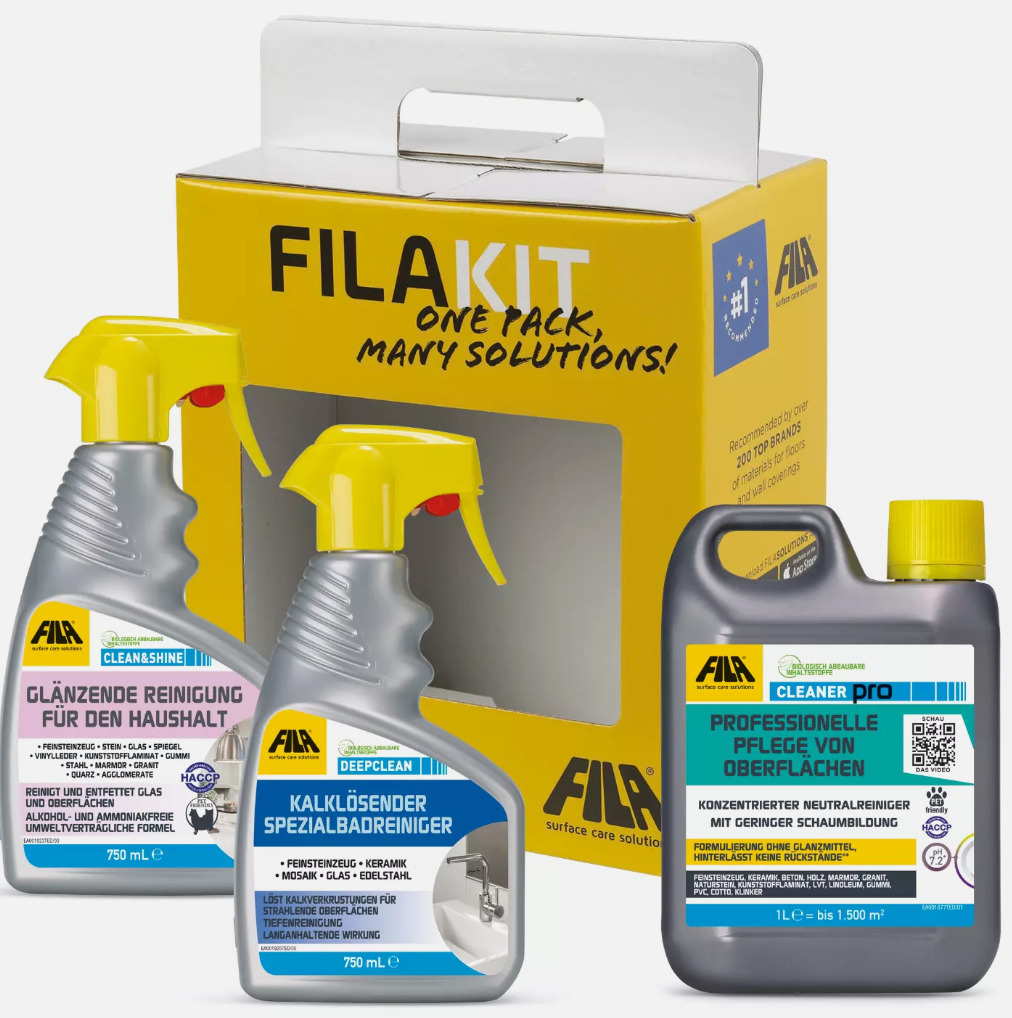 FILA KIT - Reinigungsset fürs ganze Haus