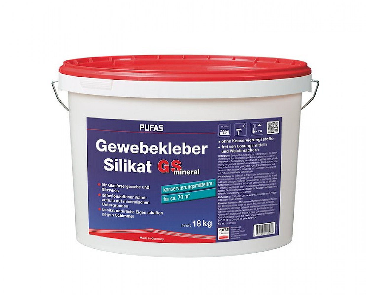 Silikat Gewebekleber, Pufas Gewebekleber Silikat GS