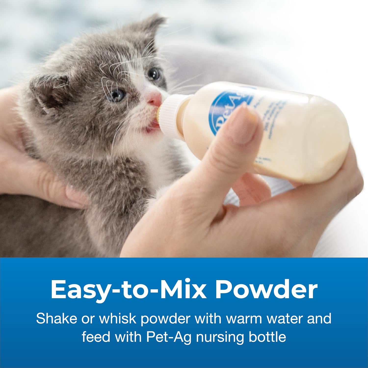 Pet-Ag PetLac Powder for Kittens - 10.5 oz, Kitten Milk Replacement Powder for Kittens Newborn to Six Weeks Old - Easy to Digest