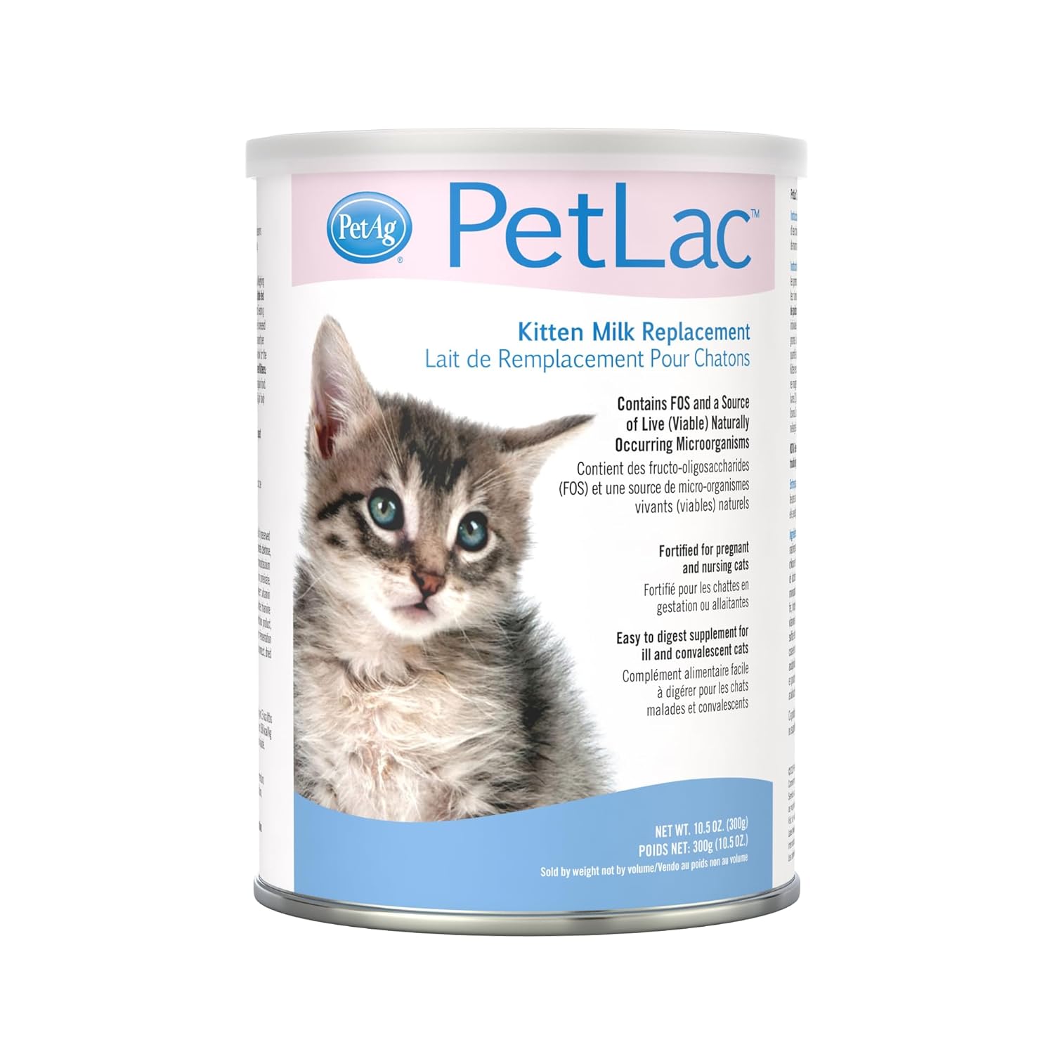 Pet-Ag PetLac Powder for Kittens - 10.5 oz, Kitten Milk Replacement Powder for Kittens Newborn to Six Weeks Old - Easy to Digest