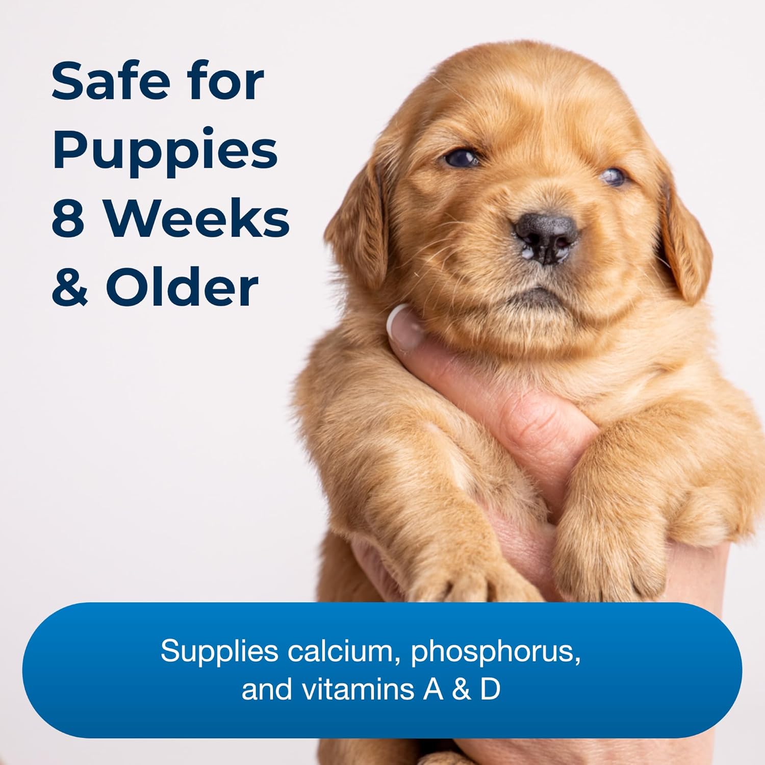 Pet-Ag Sure Grow 100 - Promotes Optimal Bone Development in Puppies Eight Weeks and Older - with Calcium, Phosphorus, and Vitamins A & D - 100 Chewable Tablets