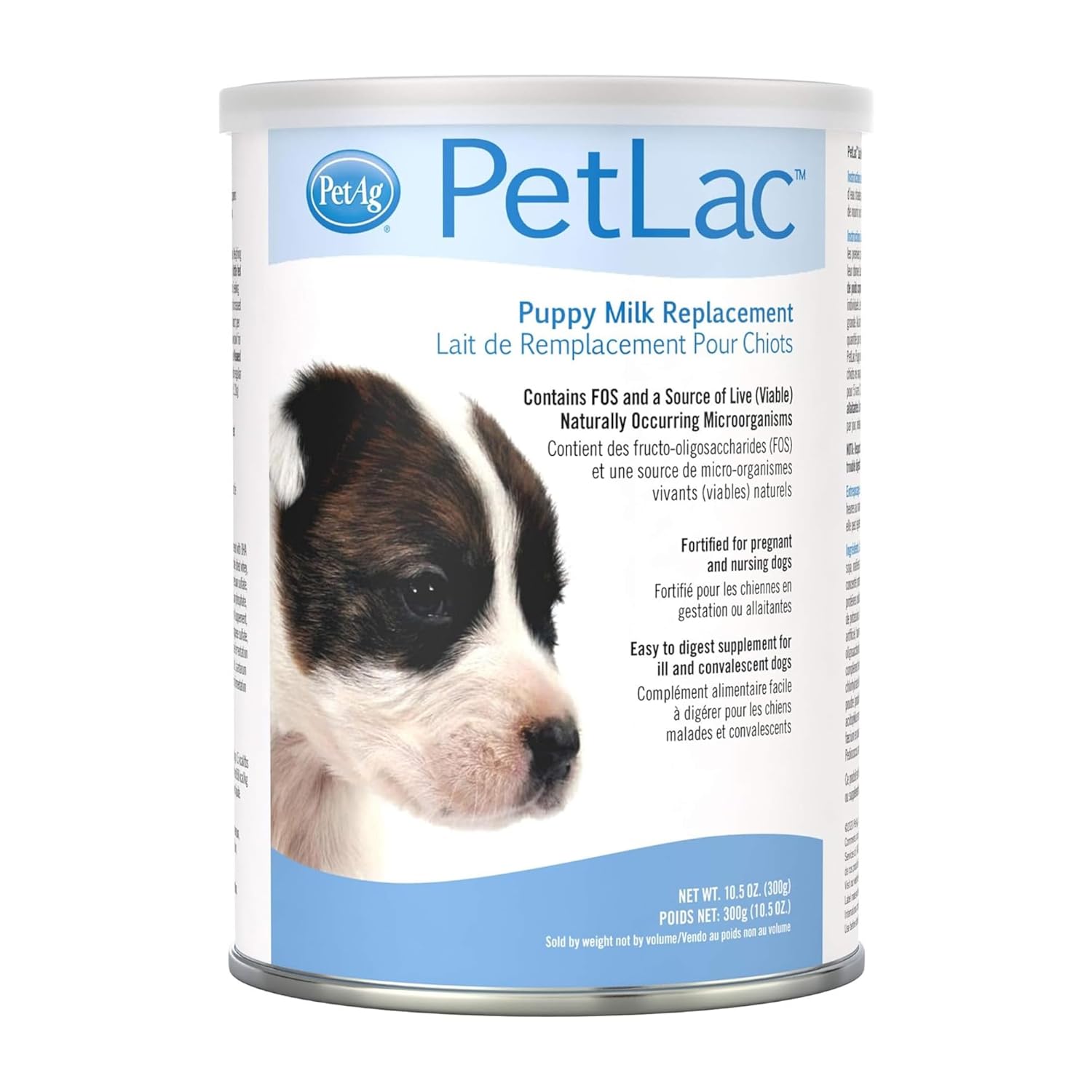 Pet-Ag PetLac Powder for Puppies - 10.5 oz, Puppy Milk Replacement Powder for Puppies Newborn to Six Weeks Old - Easy to Digest