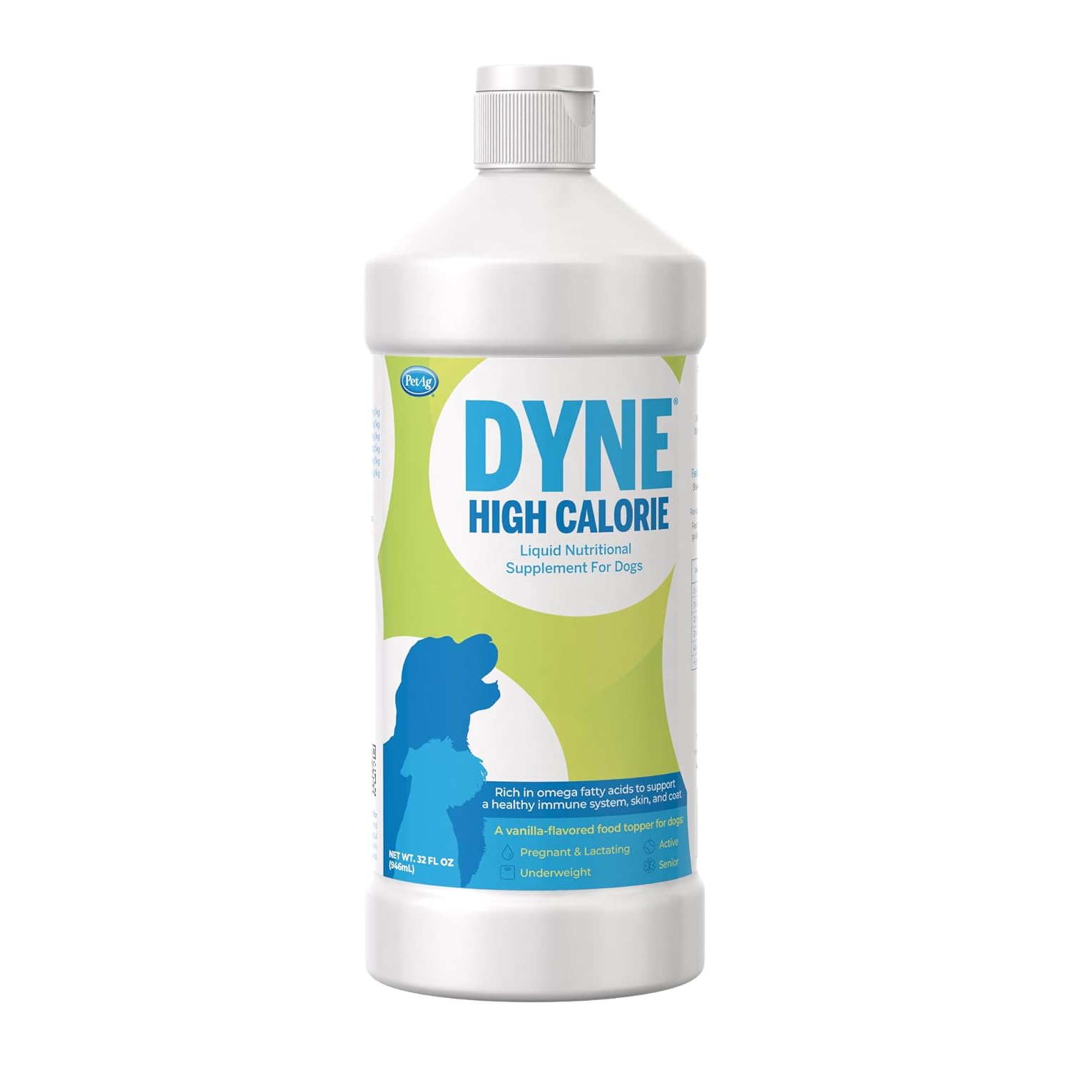 PetAg Dyne High Calorie Liquid Nutritional Supplement For Dogs And Puppies 32 Oz (946 Ml)