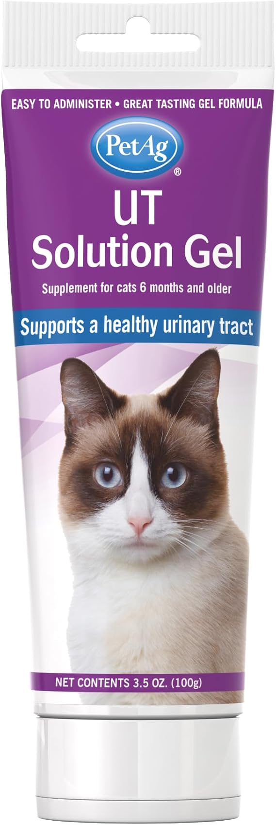 PetAg UT Solution Gel Supplement for Cats - 3.5 oz - Supports a Healthy Urinary Tract for Cats 6 Months and Older