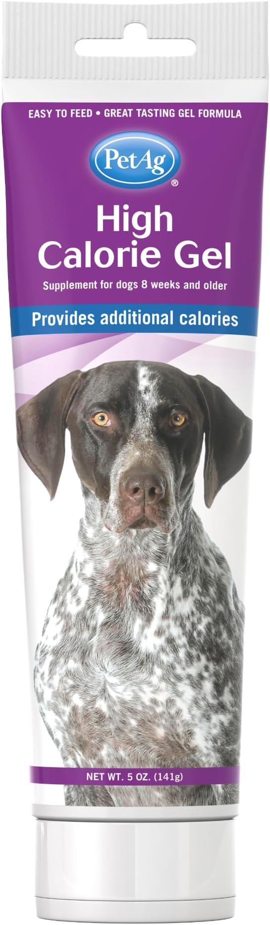 PetAg High Calorie Gel for Dogs 5 oz (141 g) | Nutritional Supplement for Underweight Dogs and Puppies | Supports Weight Gain and Energy | Tasty Easy-to-Feed Calorie Booster