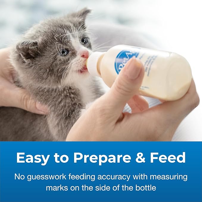 Pet-Ag Nursing Kit - 2 oz and 4 oz - Promotes the Natural Feeding of Liquids to Baby Animals - Each Kit Includes, Bottle with Cap, 5 Nipples & Cleaning Brush