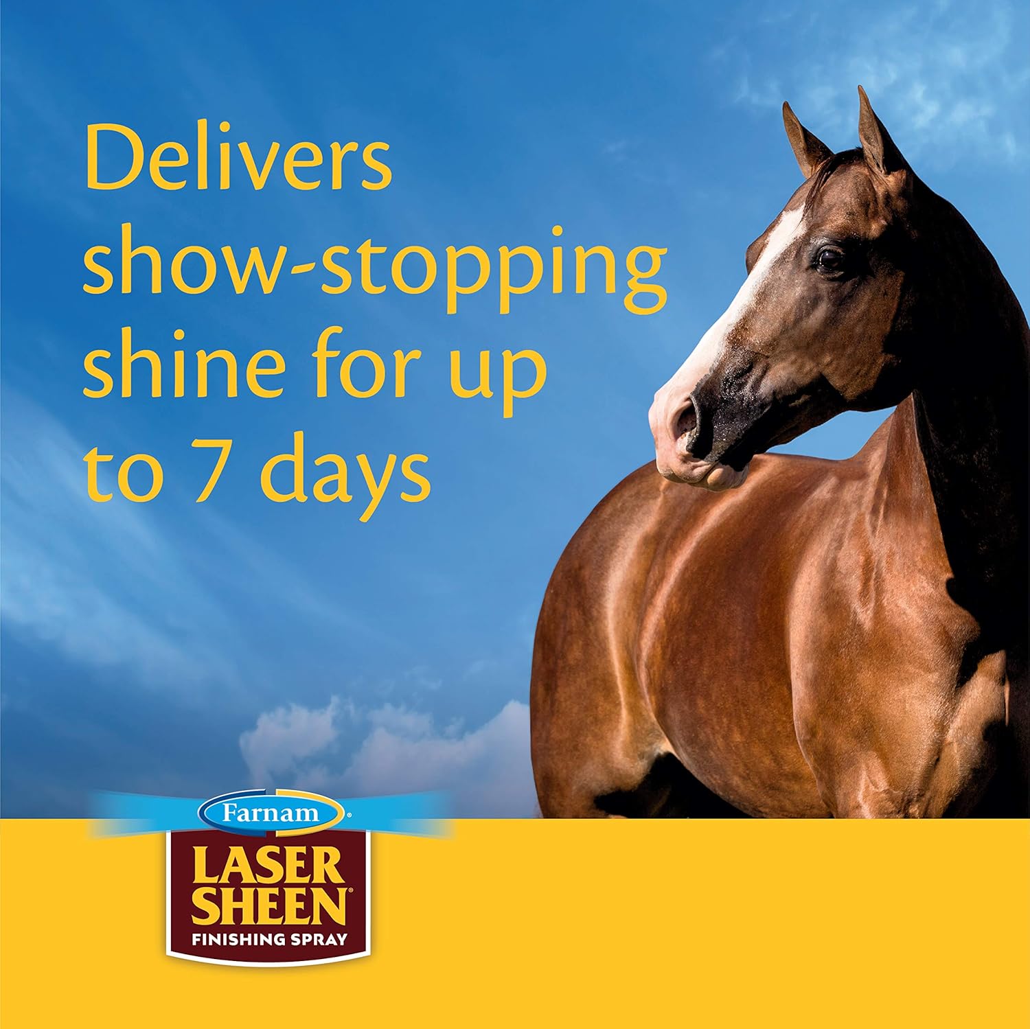 Farnam Laser Sheen Dazzling Shine & Detangler Spray 32 Ounces 