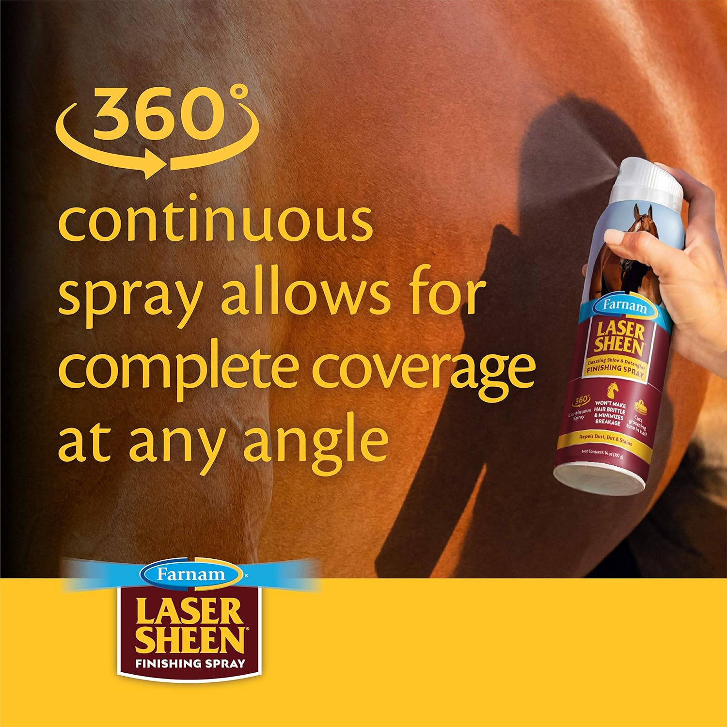 Farnam Laser Sheen Finishing Spray 14 Ounces