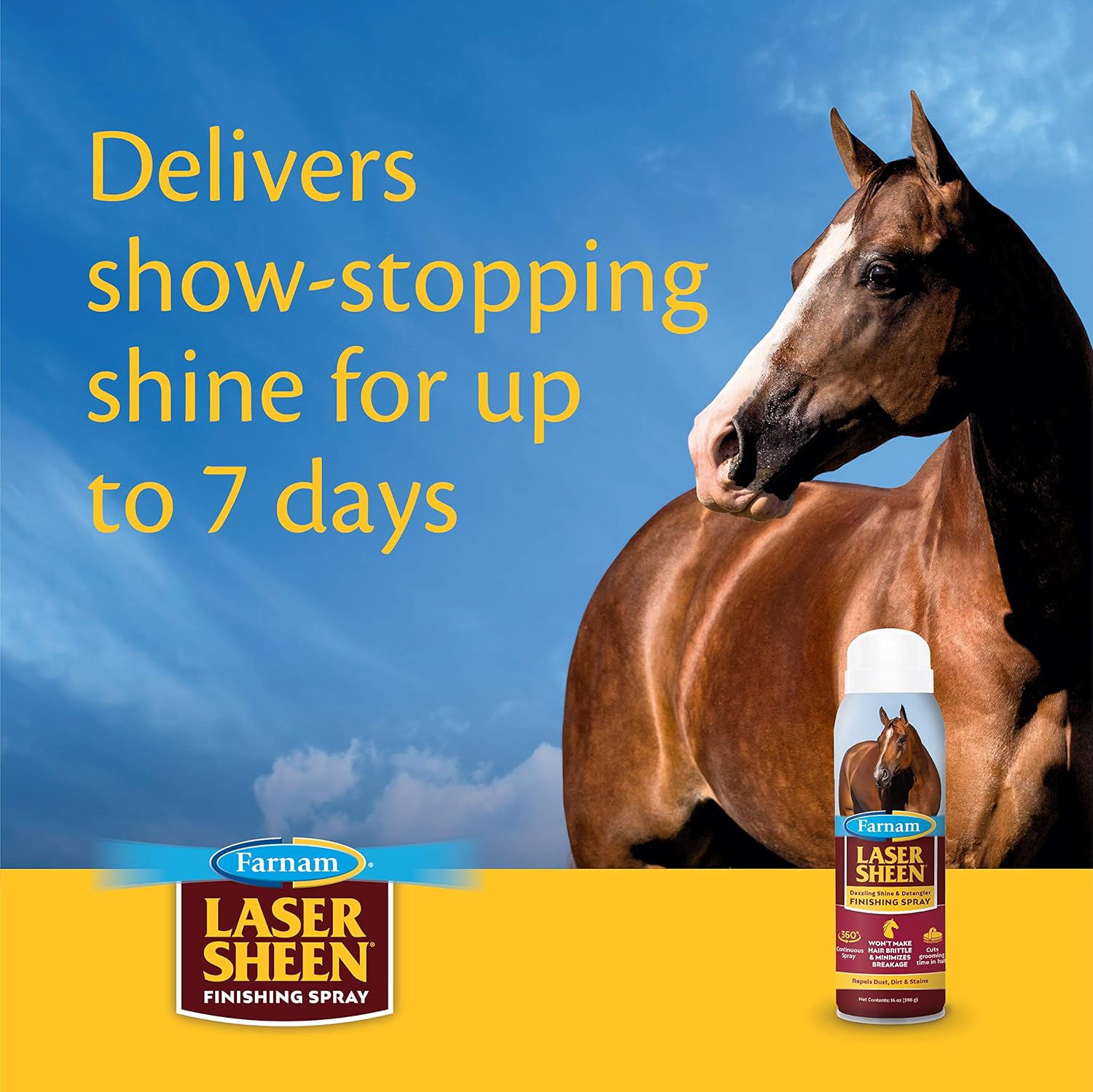 Farnam Laser Sheen Finishing Spray 14 Ounces