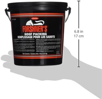 Forshner's Hoof Packing 4 lb | Hoof Care Poultice for Horses | Moisture Retention and Protection for Hooves | Trusted Equine Formula for Stables and Farriers