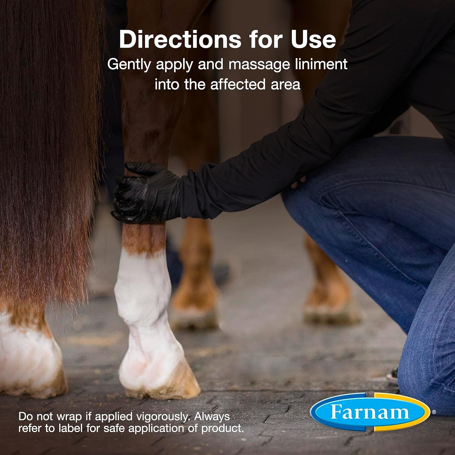 Farnam Vetrolin Liniment Gel with Hyaluronic Acid, Stimulates circulation for long - lasting heat sensation 12 oz