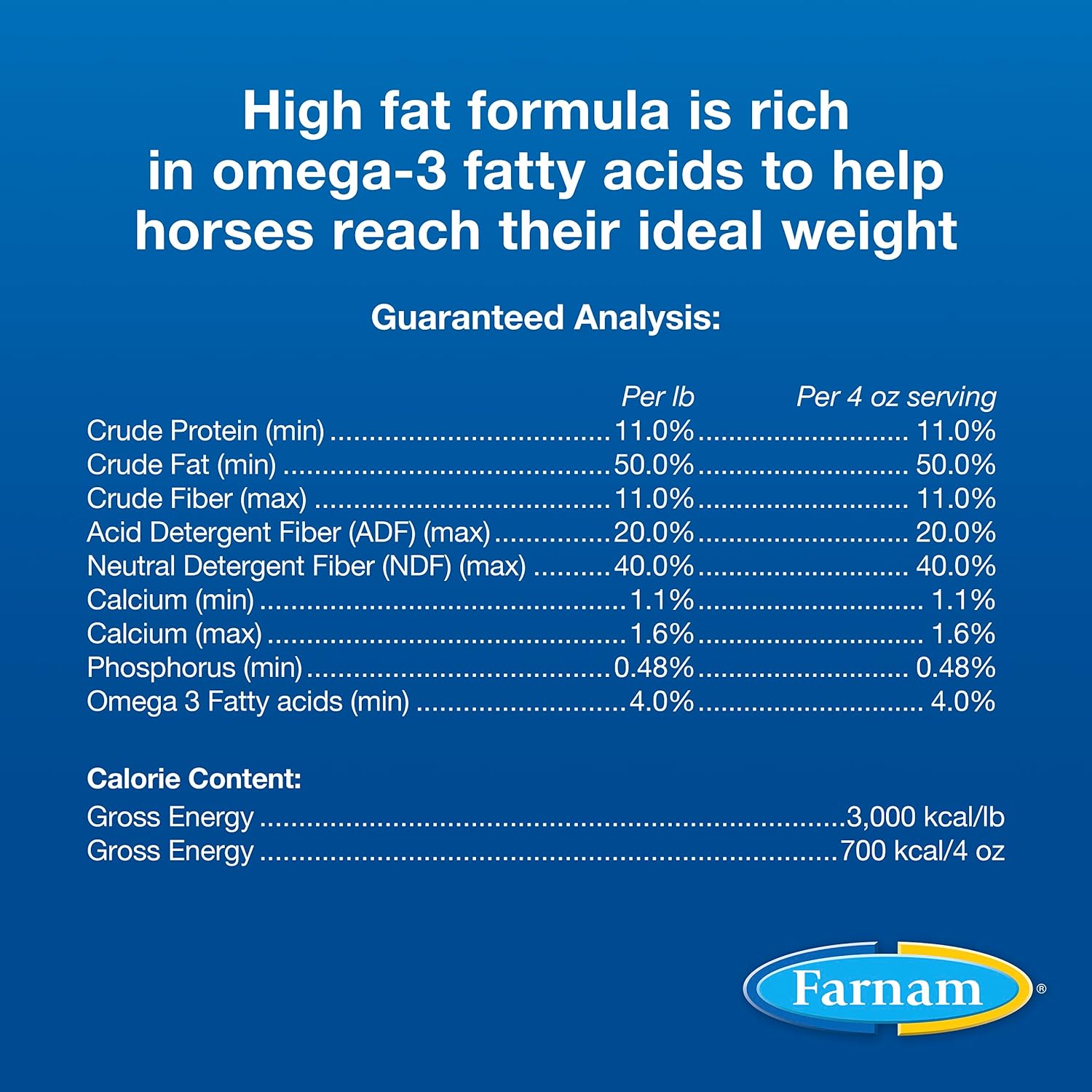 Farnam Weight Builder Horse Weight Supplement, Helps Maintain Optimal Body Condition with No Sugar Added, 7.5 Pounds, 30 Day Supply