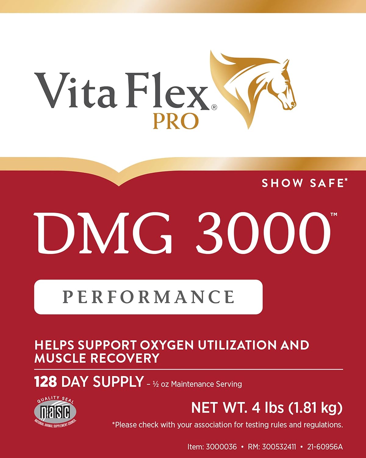 Vita Flex Pro DMG 3000 Horse DMG Concentrate, 4 Pounds, 128-Day Supply