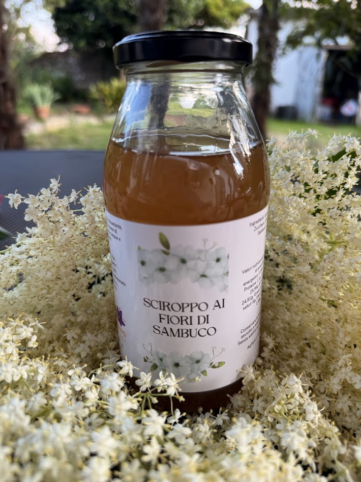 Sciroppo di Sambuco Artigianale Cascina Trucca: L'Essenza della Natura 0,450 ml