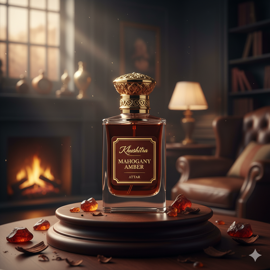Khushita Mahogany Amber Attar