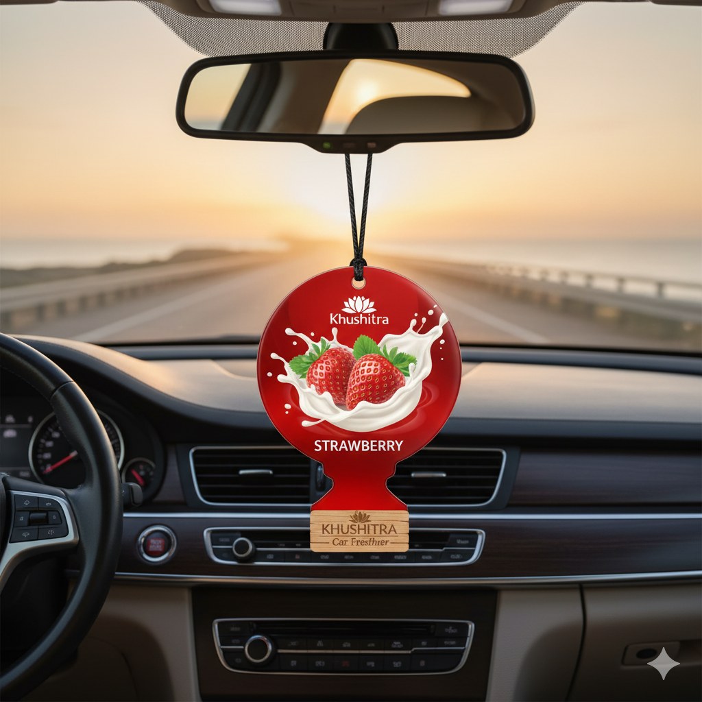 Khushitra Strawberry Car Air Freshener